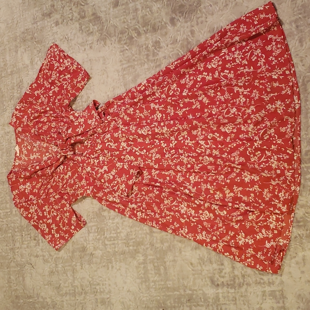 Showpo Inner Circle Only Dress Red Floral